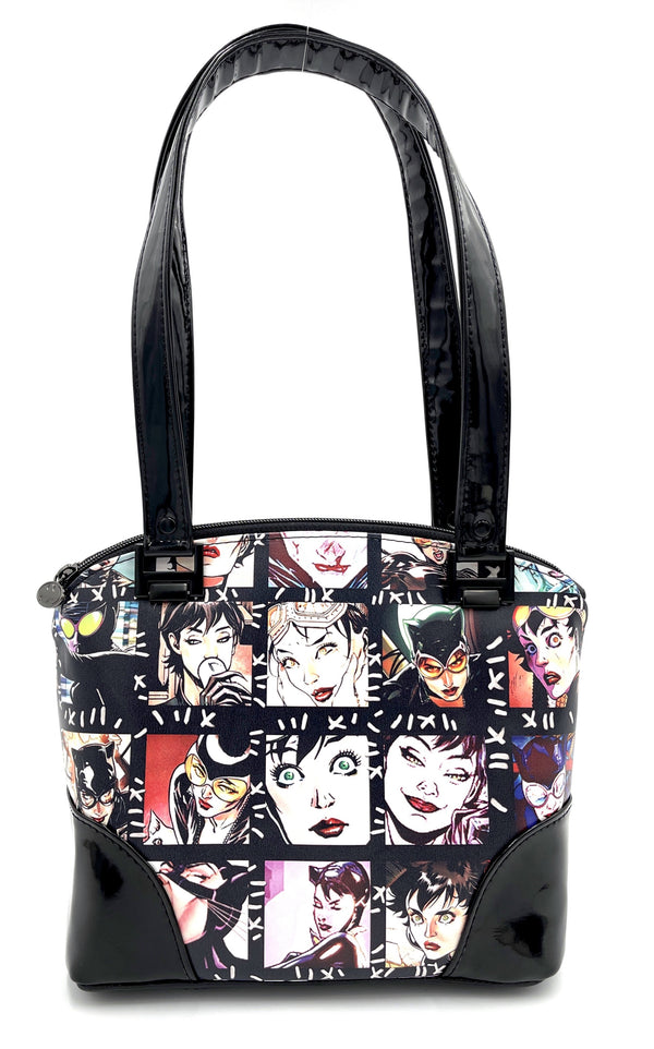 Comic Cat Burglar Domed Handbag