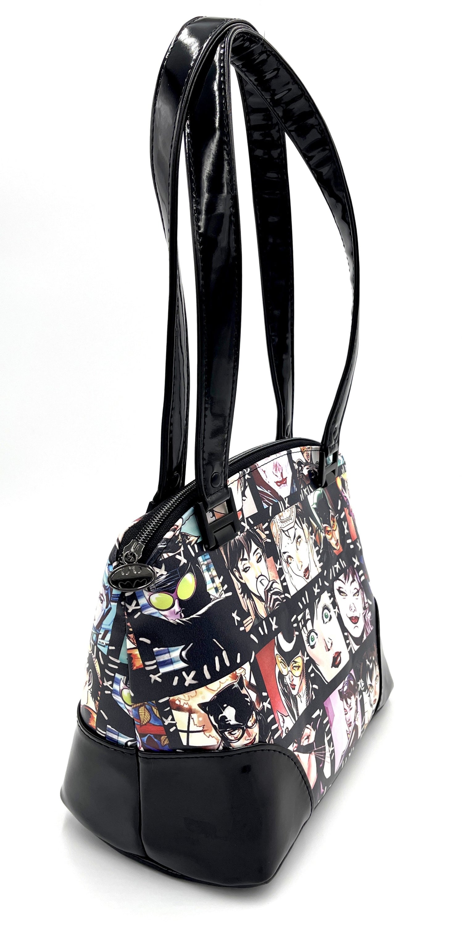 Comic Cat Burglar Domed Handbag