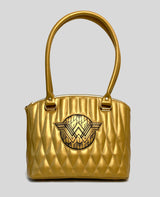 Gold Quilted WW Domed Handbag